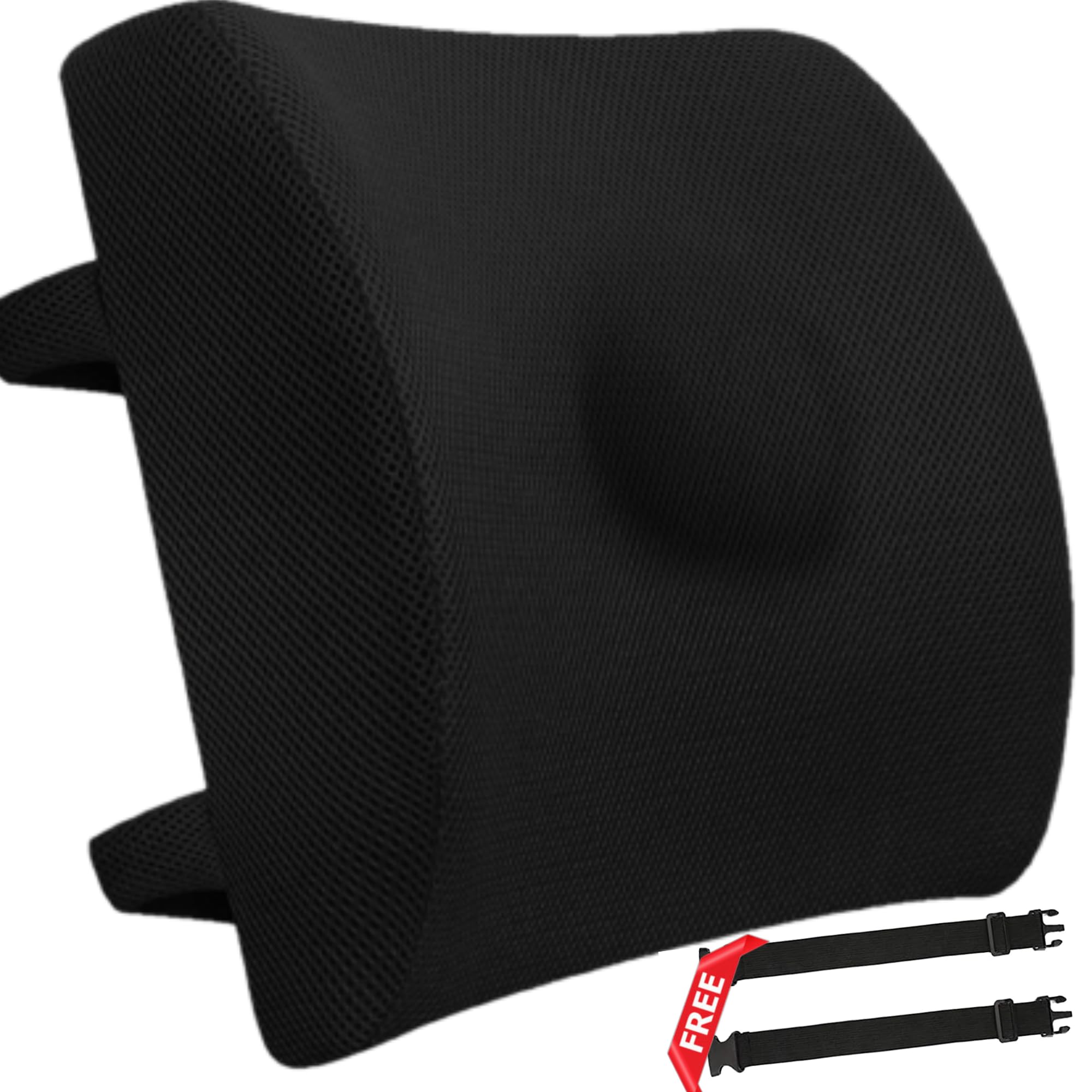 MediTouch Ortho Lumbar Support Pillow with Pressure Point - Memory Foam Backrest Car/Office Chair Back Cushion, Desk Pillow Cushion Long Sitting Pain Relief- (Back Support) (B0CCMVTD1Z) Amazon Price History, Amazon Price Tracker