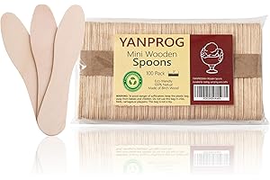 Mini Wooden Tasting Spoons for Ice Cream Indulgence