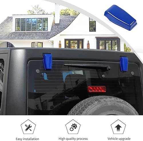 Vista 34 de Voodonala Cubierta de bisagra para puerta trasera derecha e izquierda para Jeep JL 2018-2025 Jeep Wrangler JL JLU Accesorios exteriores, negro