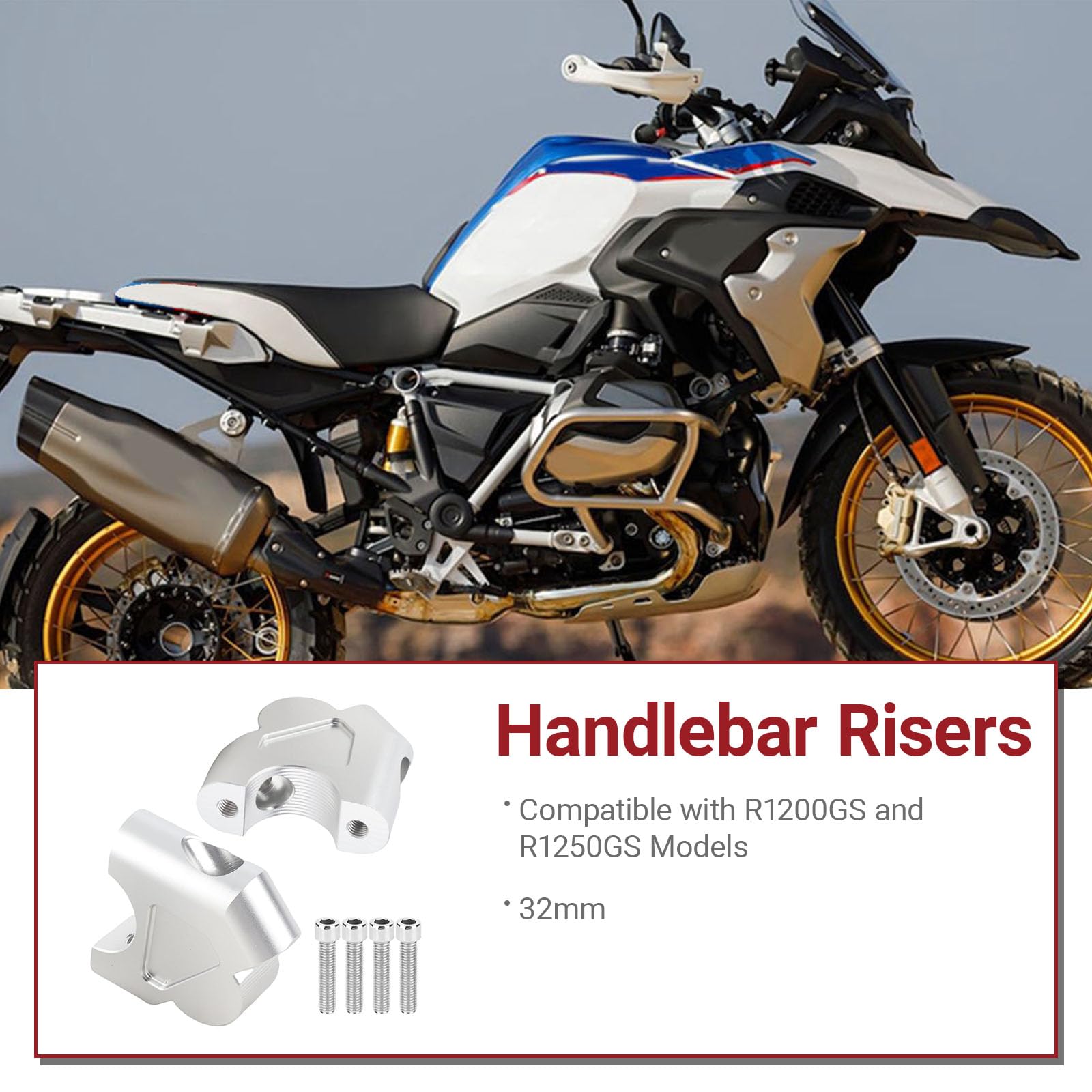 OUKENS Manubrio Riser 30 mm R1200GS R1250GS Adattatore Montaggio Morsetto