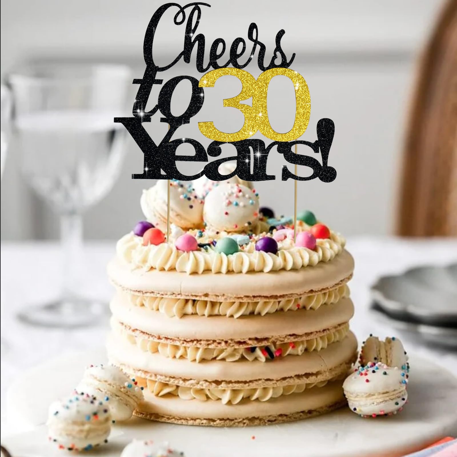 Amazon.co.jp: BEISHIDA Cheer to 30歳誕生日 30歳の誕生日 ケーキ