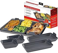 Chris.W 4 Pcs Silicone Baking Sheet Pan Dividers, Non-Stick Baking Sheets Set, Silicone Sheet Pans for Baking, Cheat Sheet Silicone Baking Tray, Air Fryer Oven Sheet Pan Divider, Oven Dishwasher Safe