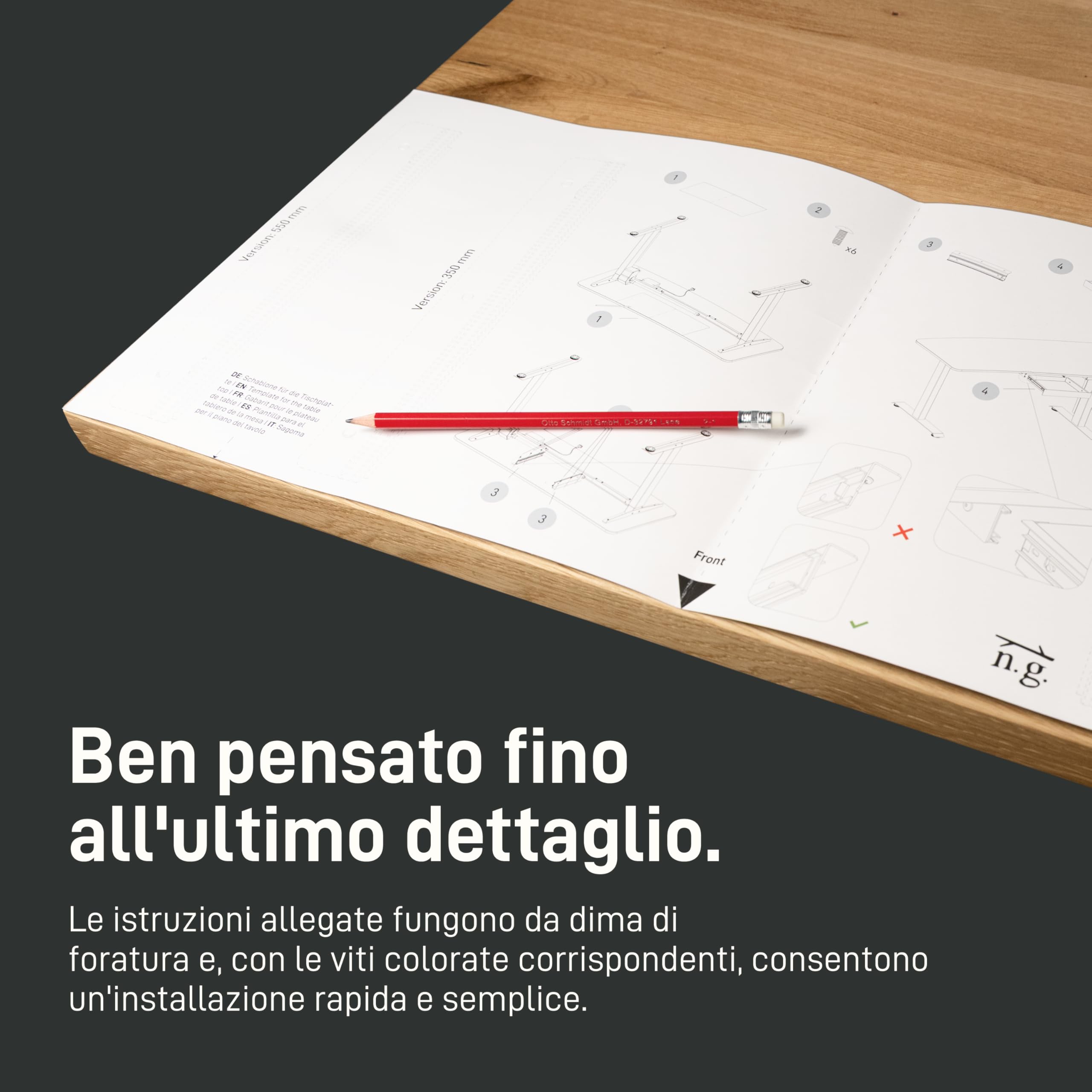 Natural Goods Berlin EXPERT - Cassetto in metallo nero con tappetino antiscivolo – 55 x 25 x 5 cm – Sottomano cassetto cassetto cassetto scrivania Under Desk Drawer cassetto scrivania
