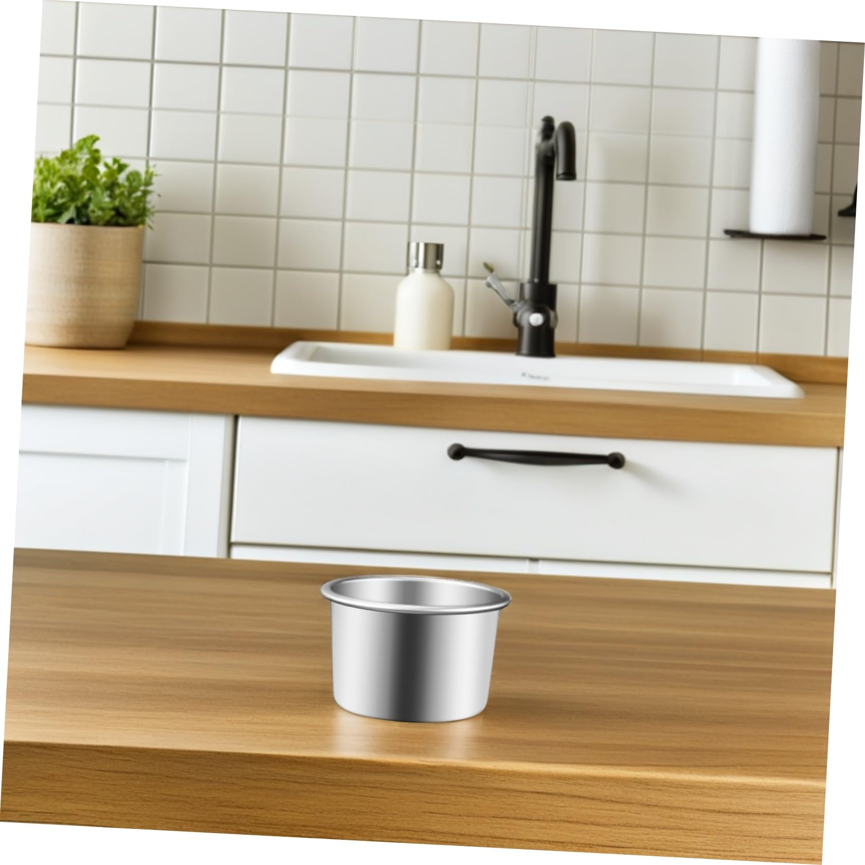 4 Moldes Redondos para Pastel con Base Extraíble de Aleación de Aluminio, Distribuye Calor Uniformemente, Diseño Desmontable para Hornear en Cenas Familiares