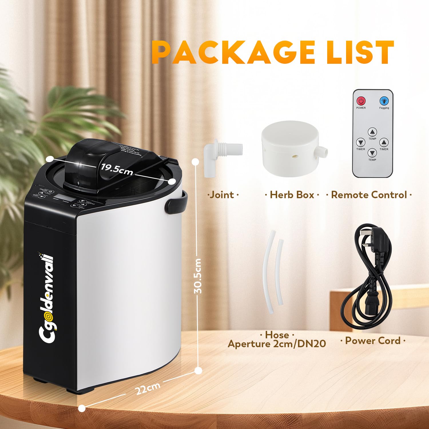 CGOLDENWALL Portátil Sauna de Vapor Hogar 3L, Generador de Vapor para Personal Spa, Olla de Vapor de Sauna con Control Remoto, Adecuado para Tienda Sauna, Desintoxicación