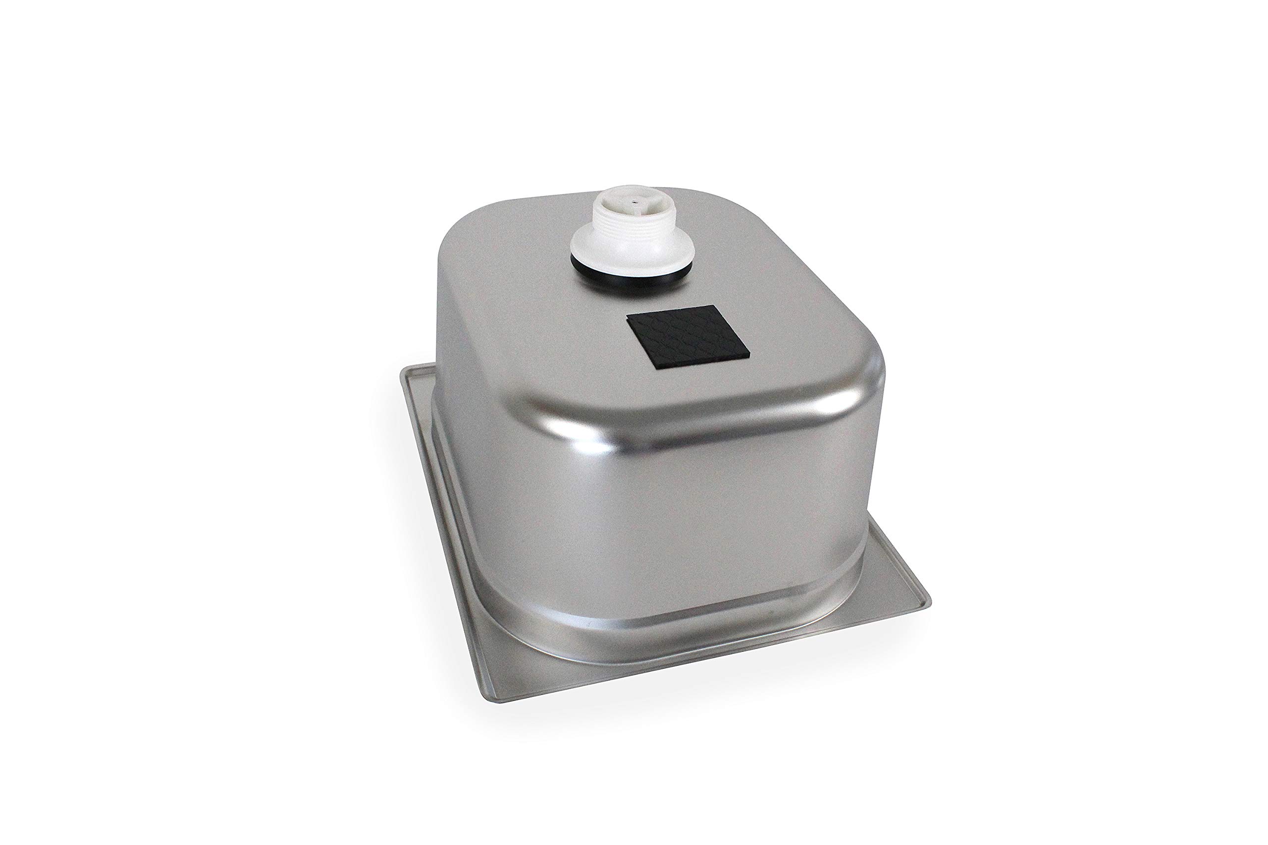 Lavandino in acciaio inox lavello da campeggio + scarico 1 1/2” 325 X 265 X 200 mm (ad-ideen)