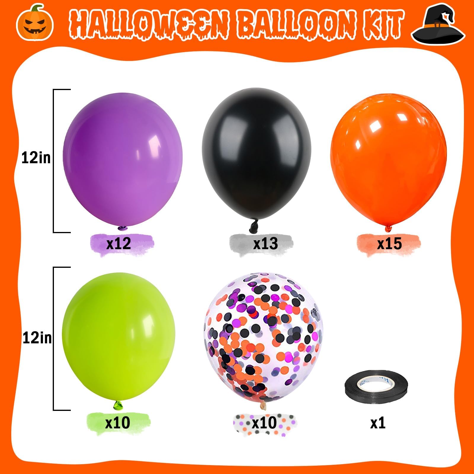 Halloween Balloons In Halloween Party Supplies - Purple