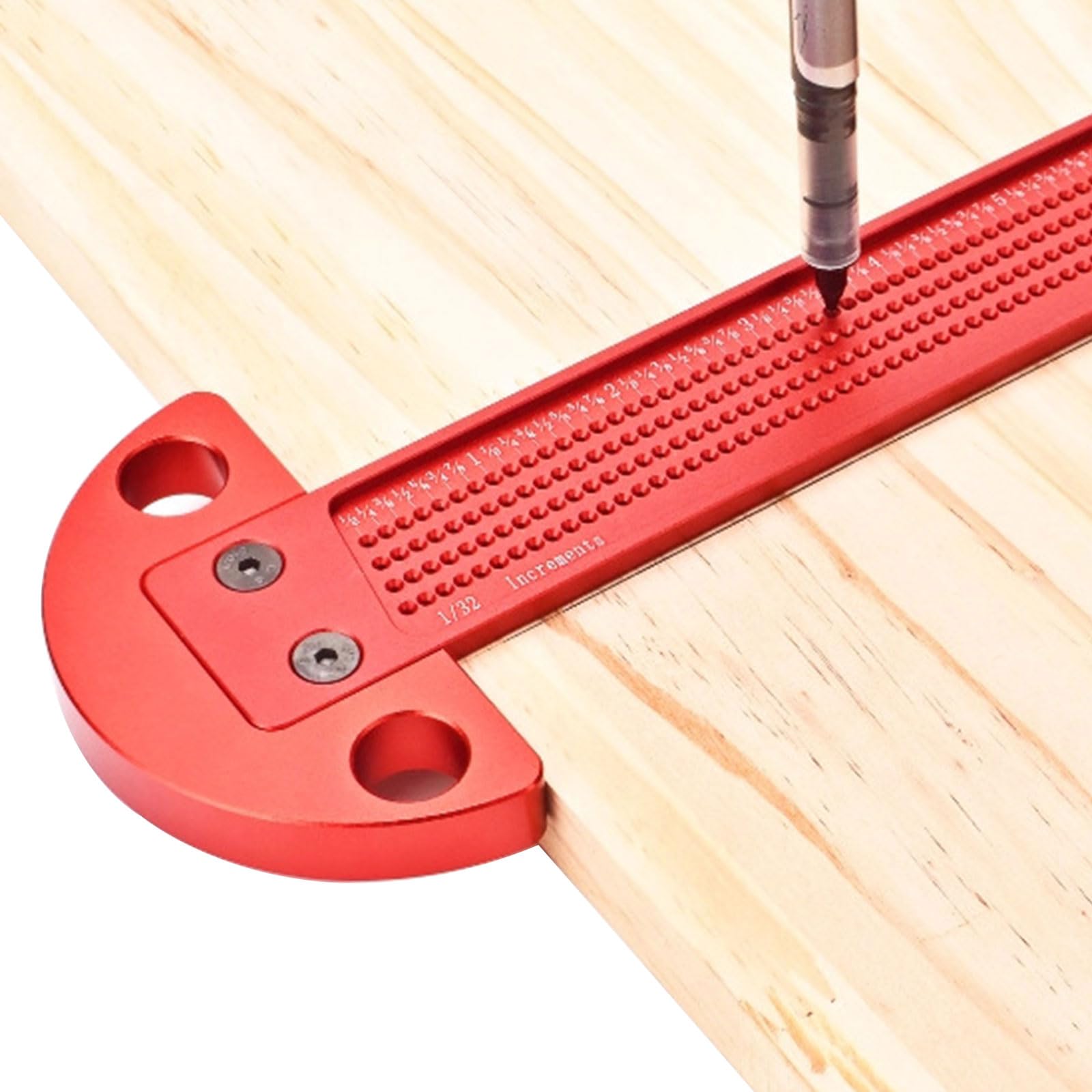 Righello tipo T per tracciatore per la lavorazione del legno,