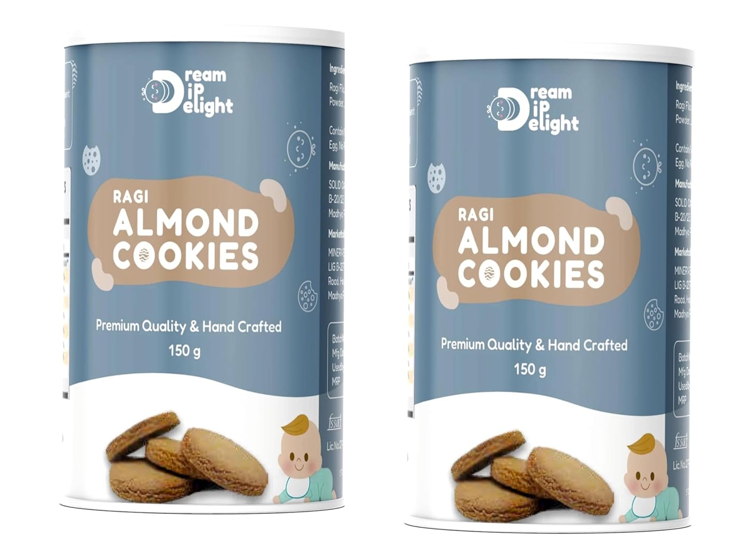 Dream Dip Delight Ragi Almond Cookies Tasty & Healthy Cookies For