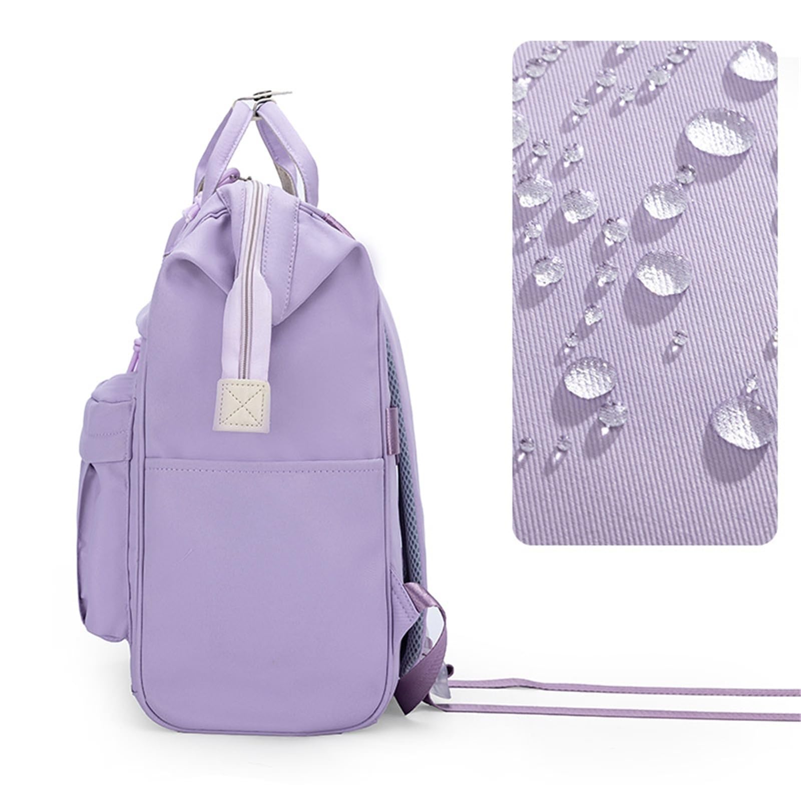 Mochila Escolar Mochila escolar for mujer, for estudiantes de secundaria, estilo japonés, preppy, for universitarios Saliendo(Purple)