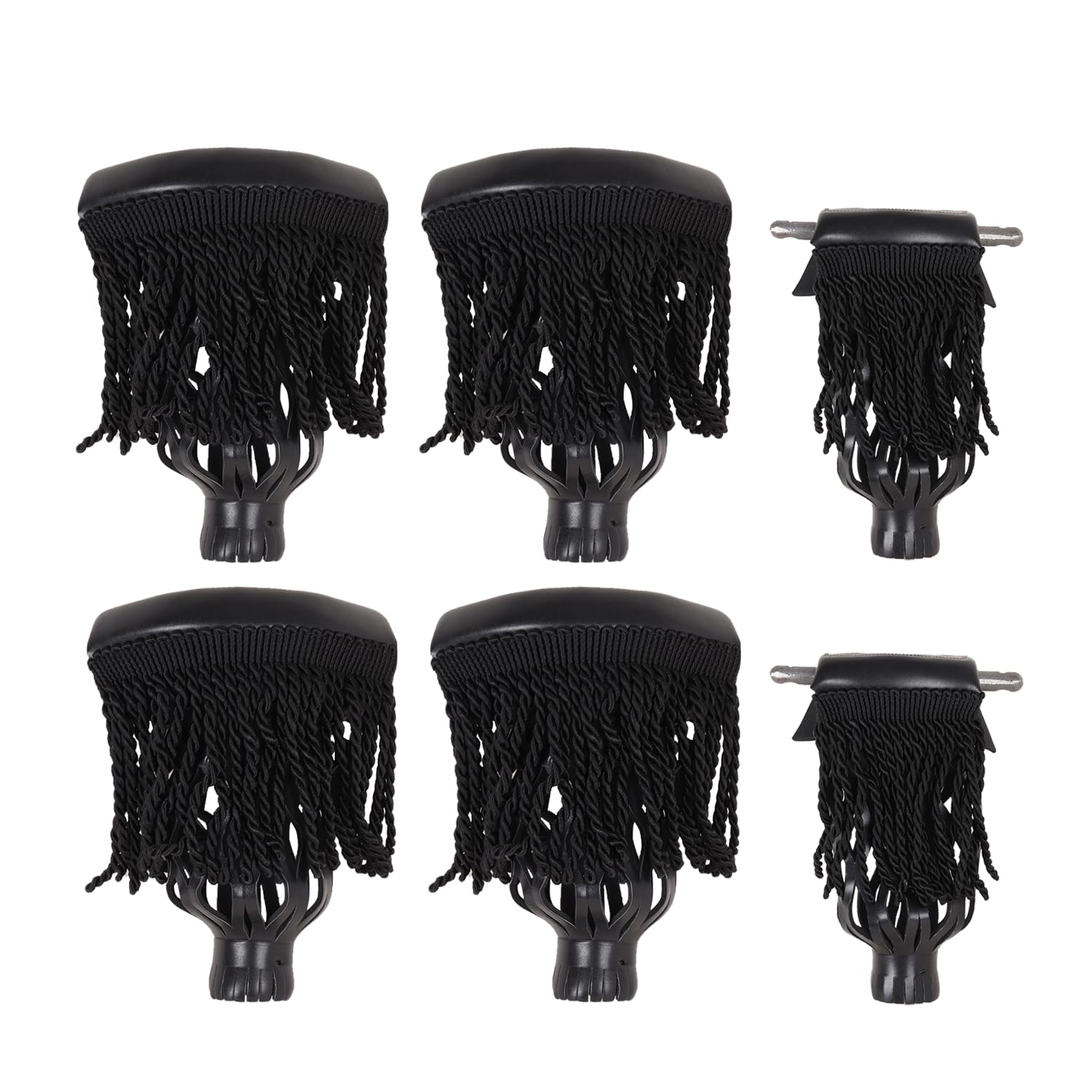 GSE Set of 6 Heavy-Duty PU Leather Pool Table Pockets, Multi-Colors/Styles