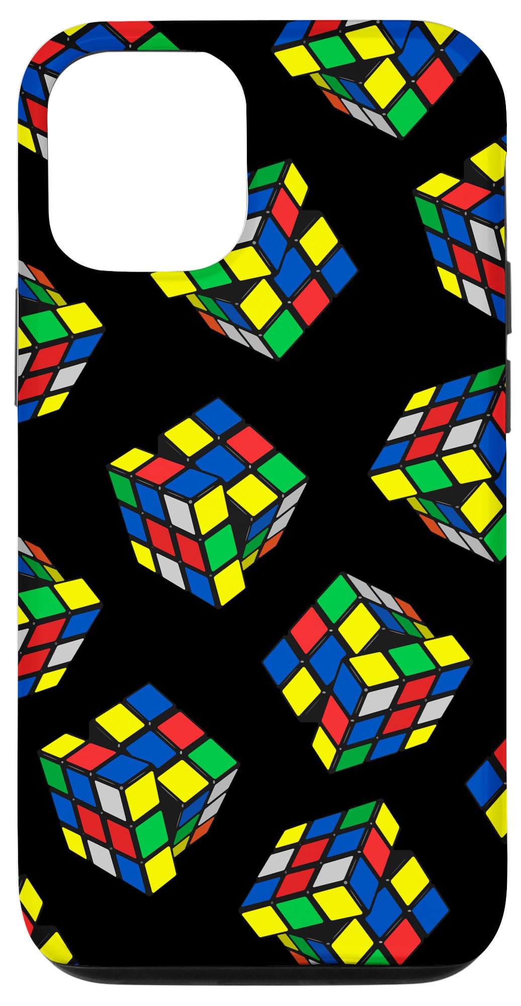 Funny Impossible Rubik Rubix Rubics Cube Retro Gaming Toy Case for iPhone 12/12 Pro