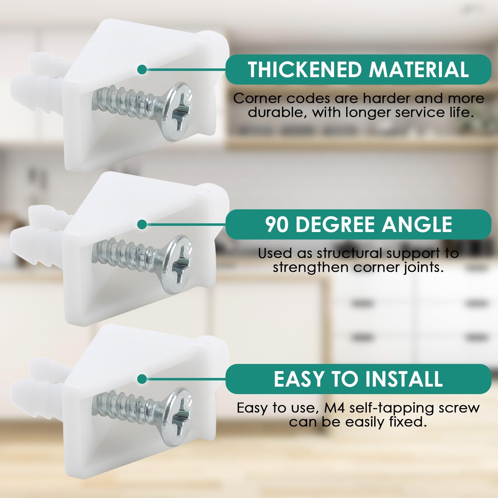 24Pcs White Shelf Support Pins, ReplacementScrews Shelf Support Pins, Compatible with IKEA Part 101558 (Pax, KOMPLEMENT) - Image 3