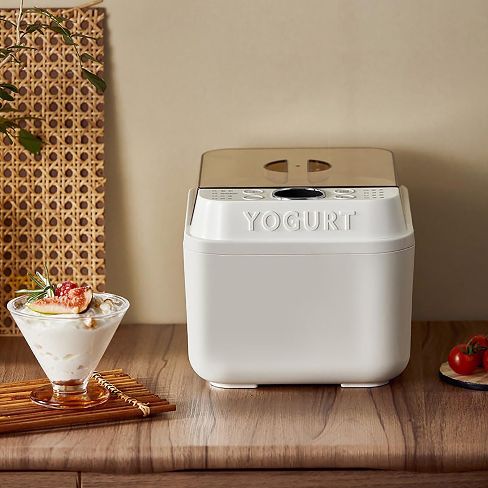 Machine À Yaourt, Yaourtière, Chauffage À Température Constante, Peu Encombrant, Idéal pour La Préparation Du Kimchi, Du Natto et Du Vin de Riz