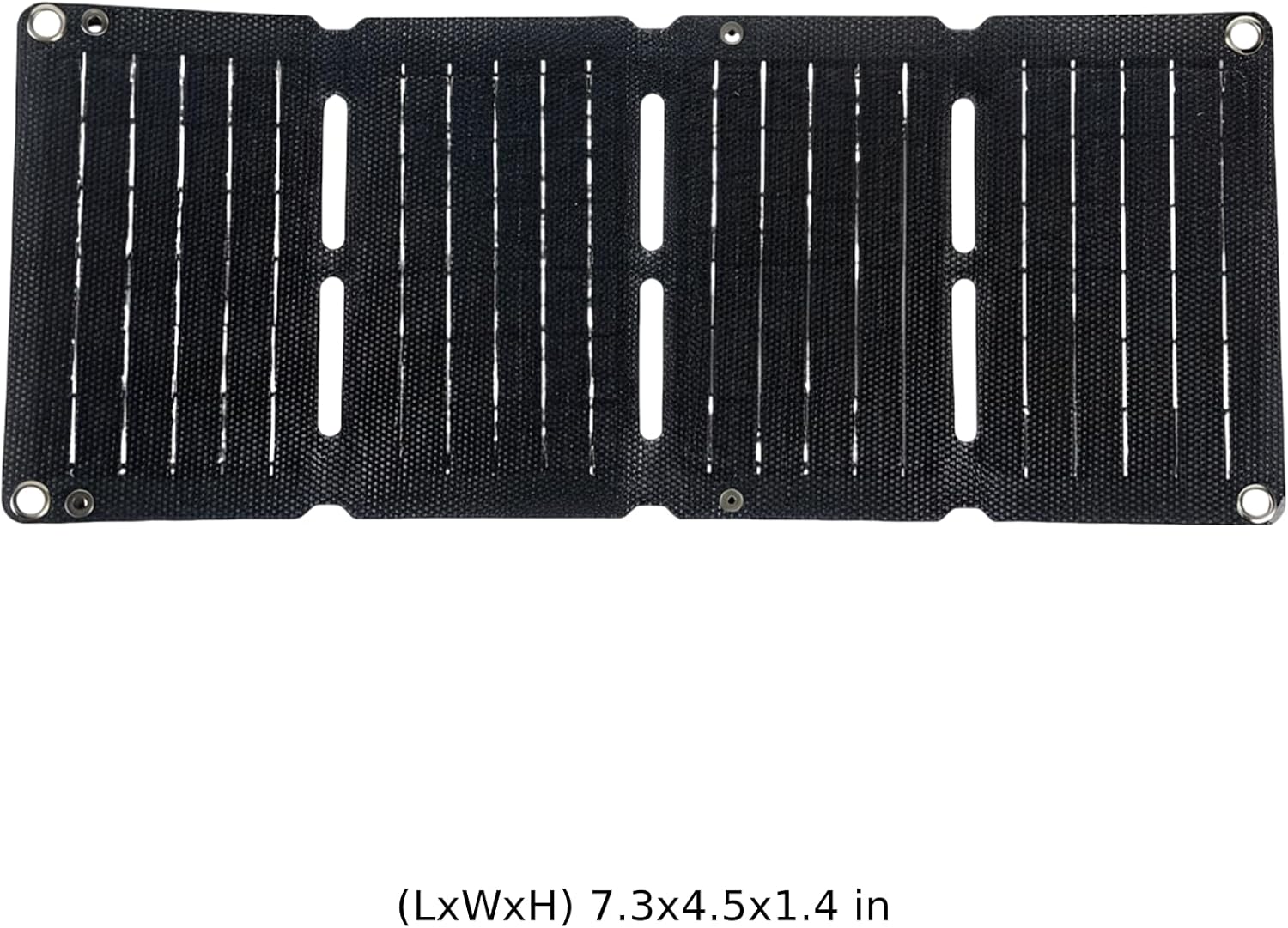 Foldable 10W Solar Panel Charger with USB/Type-C Output, Etfe, 7.3 X 4.5 in, Outdoor Portable Cell Phone Recharger for Camping Hiking Travel