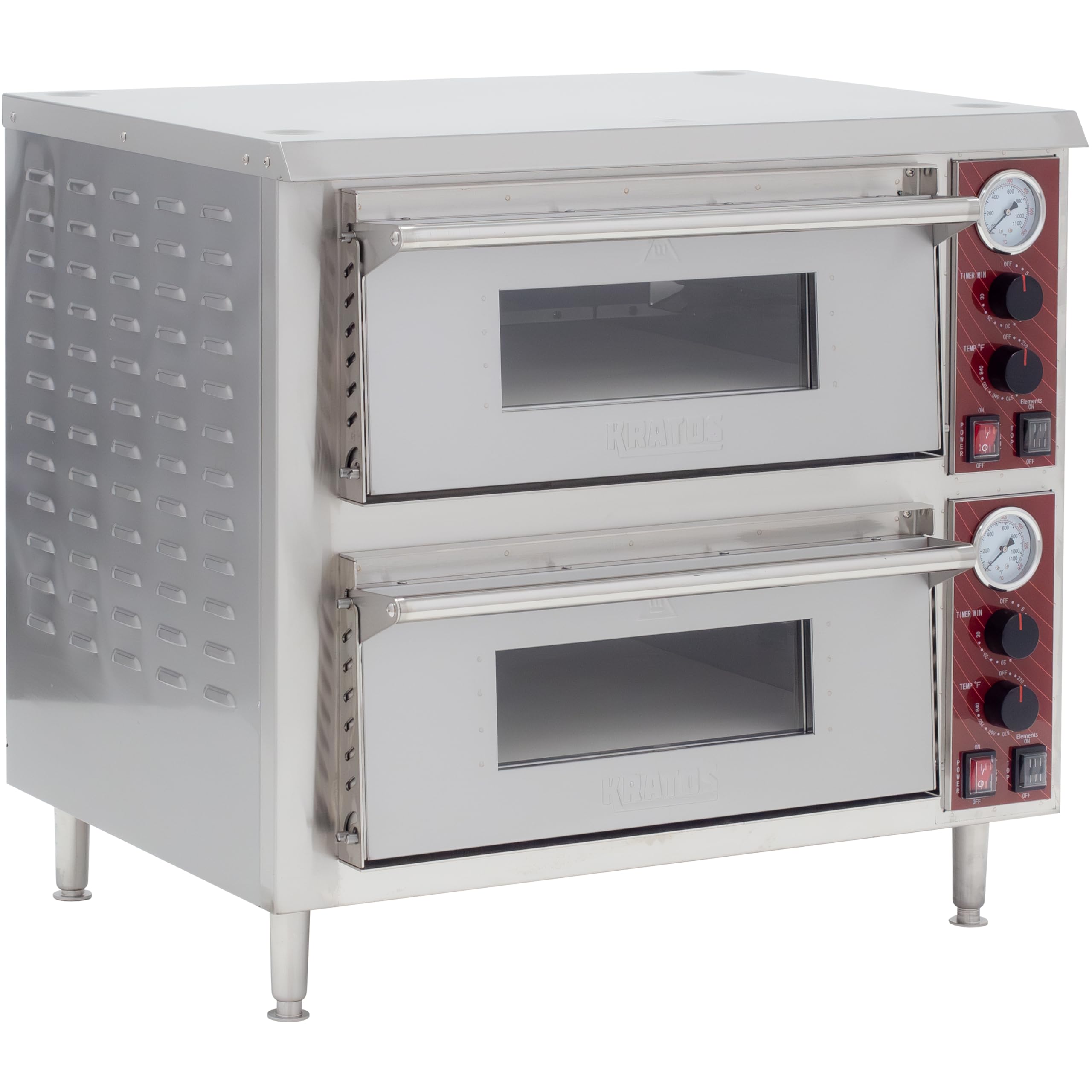 Amazon.com: Kratos Double Deck Commercial Pizza Oven, Stainless
