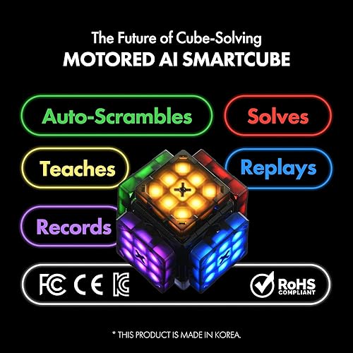 Miniatura 2 de Connect  Cubo robot AI y cubo inteligente, cubo STEM autoscrambling con 10 tipos de rompecabezas  Cubo de velocidad de resolución automática,