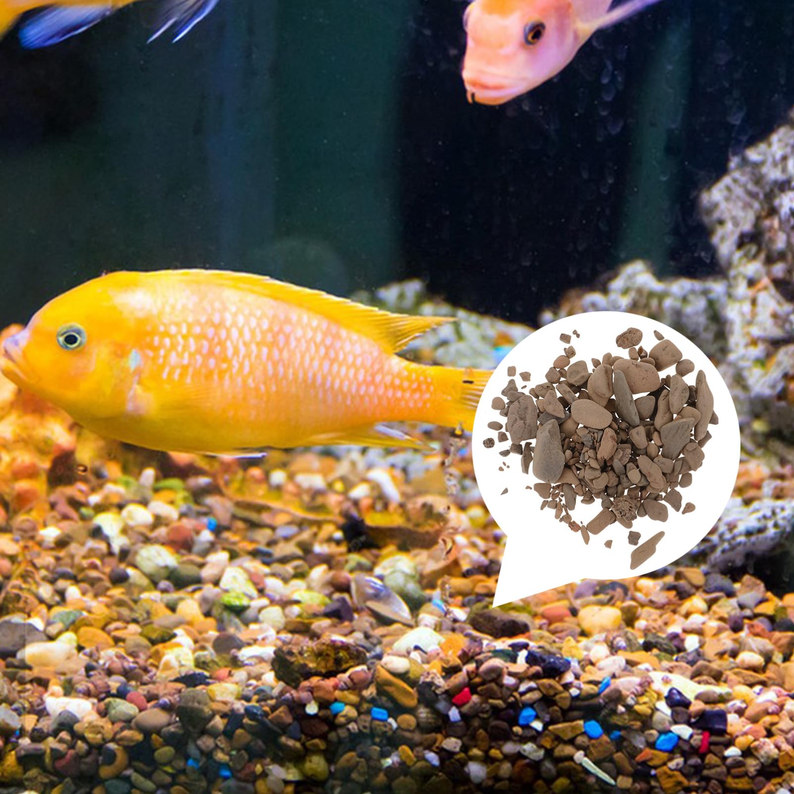 VANZACK Sacchetto Ghiaia Per Acquari Pietra Decorativa Per Vasi Da Fiori Accessorio Multifunzionale Per Acquario Piccola Pietra Riutilizzabile Per Aree Verdi Per Piante Da Vaso