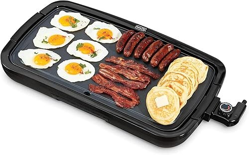 Miniatura 9 de DASH Plancha Eléctrica Deluxe Everyday con Placa de Cocción Antiadherente Extraíble Apta para Lavavajillas para Panqueques, Hamburguesas, Huevos