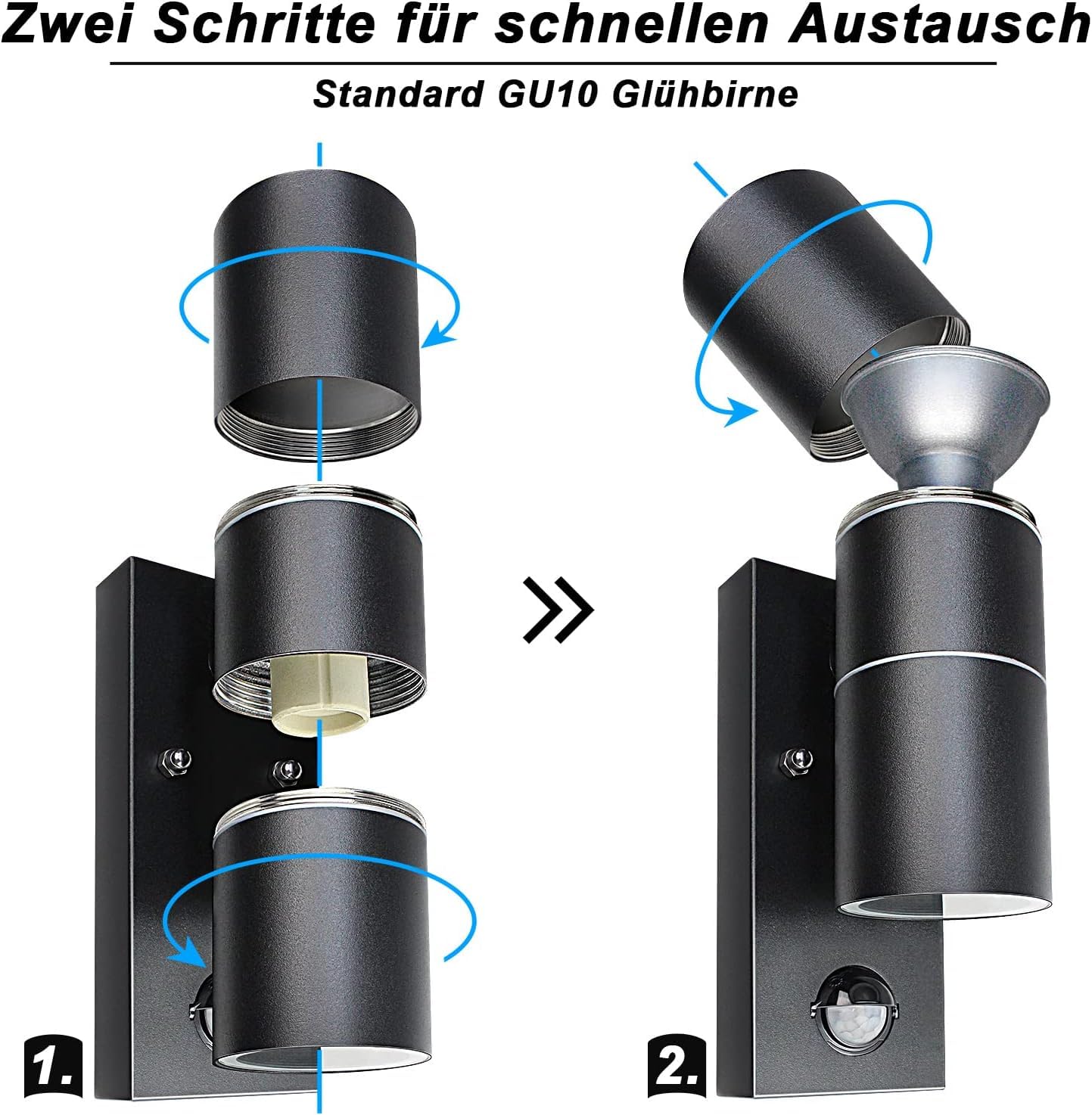 Preisvergleich für Unikcst LED Aussenleuchte mit Dämmerungsschalter