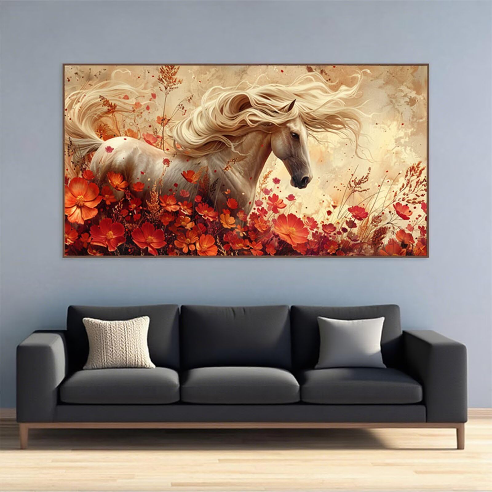 Zestawy do malowania diamentami z koniem i diamentami dla dorosłych, 5D Dimond Art Plant Gem Arts and Crafts Paintings, DIY, kryształ górski, haft krzyżykowy, malowanie według numerów, dzieci