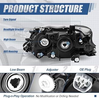 Amazon.com: Auto Dynasty LX2503156 LED DRL Projector Headlight