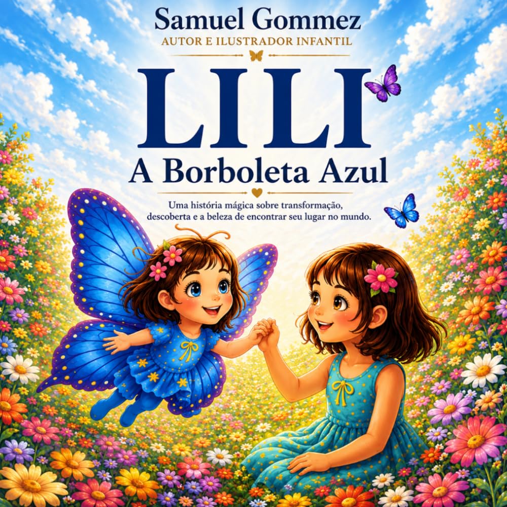 Lili – A Borboleta Azul– Uma história infantil sobre amizade e imaginação: Uma história infantil sobre amizade, imaginação e as cores mágicas do mundo