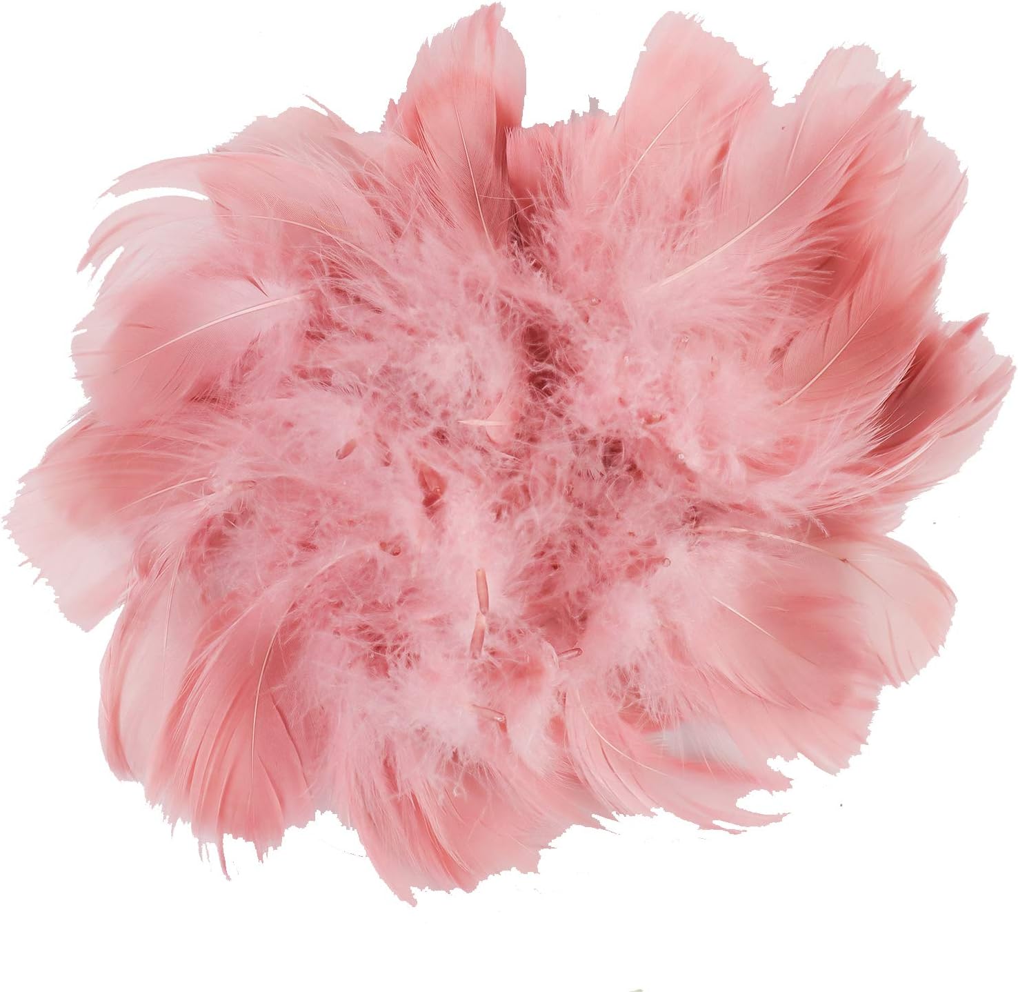 HaiMay 450 Pieces Pink Feathers for Craft Wedding Home