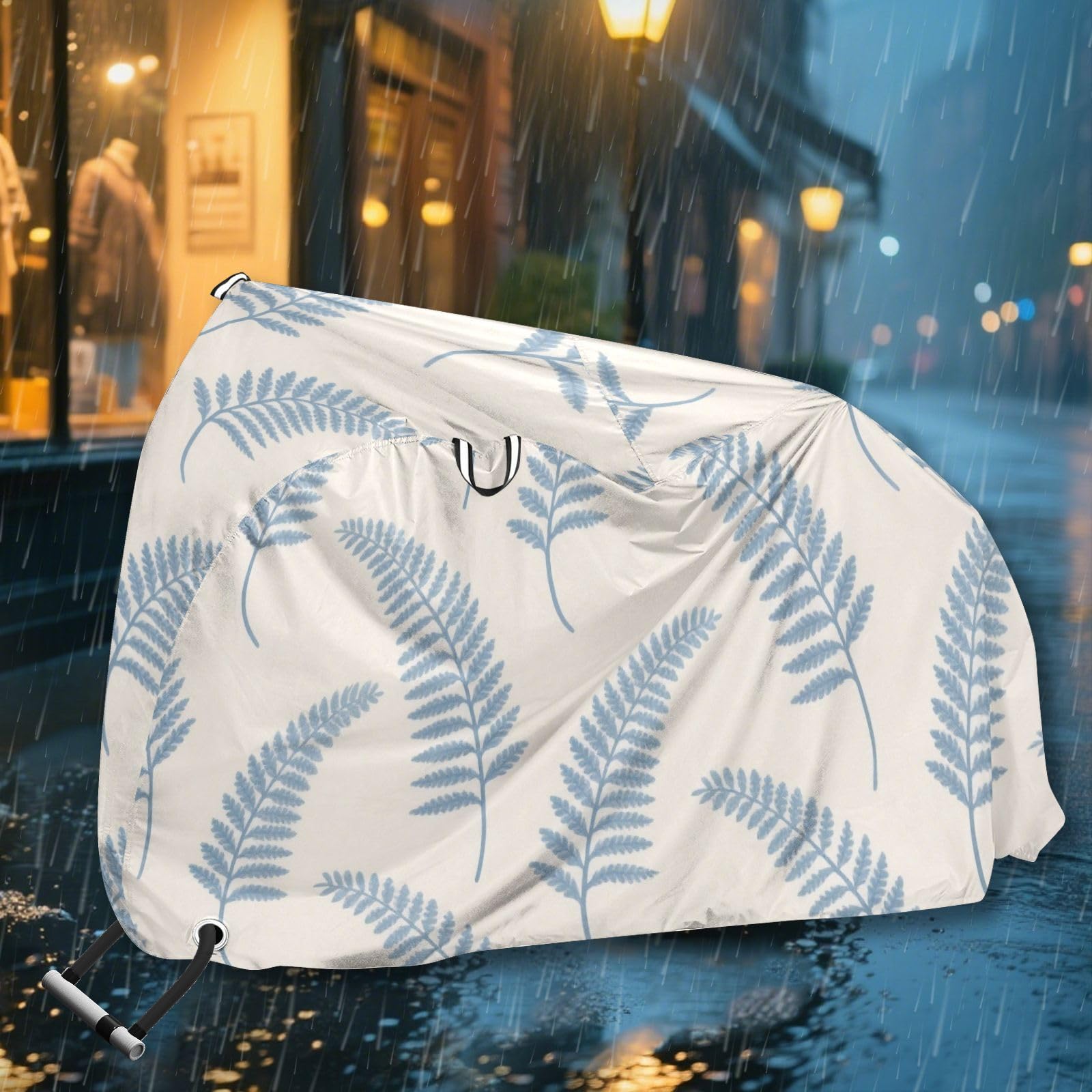 Housse de vélo étanche avec trous de verrouillage - Résistante aux UV - Pour intérieur et extérieur - Convient à la plupart des accessoires de vélo électrique
