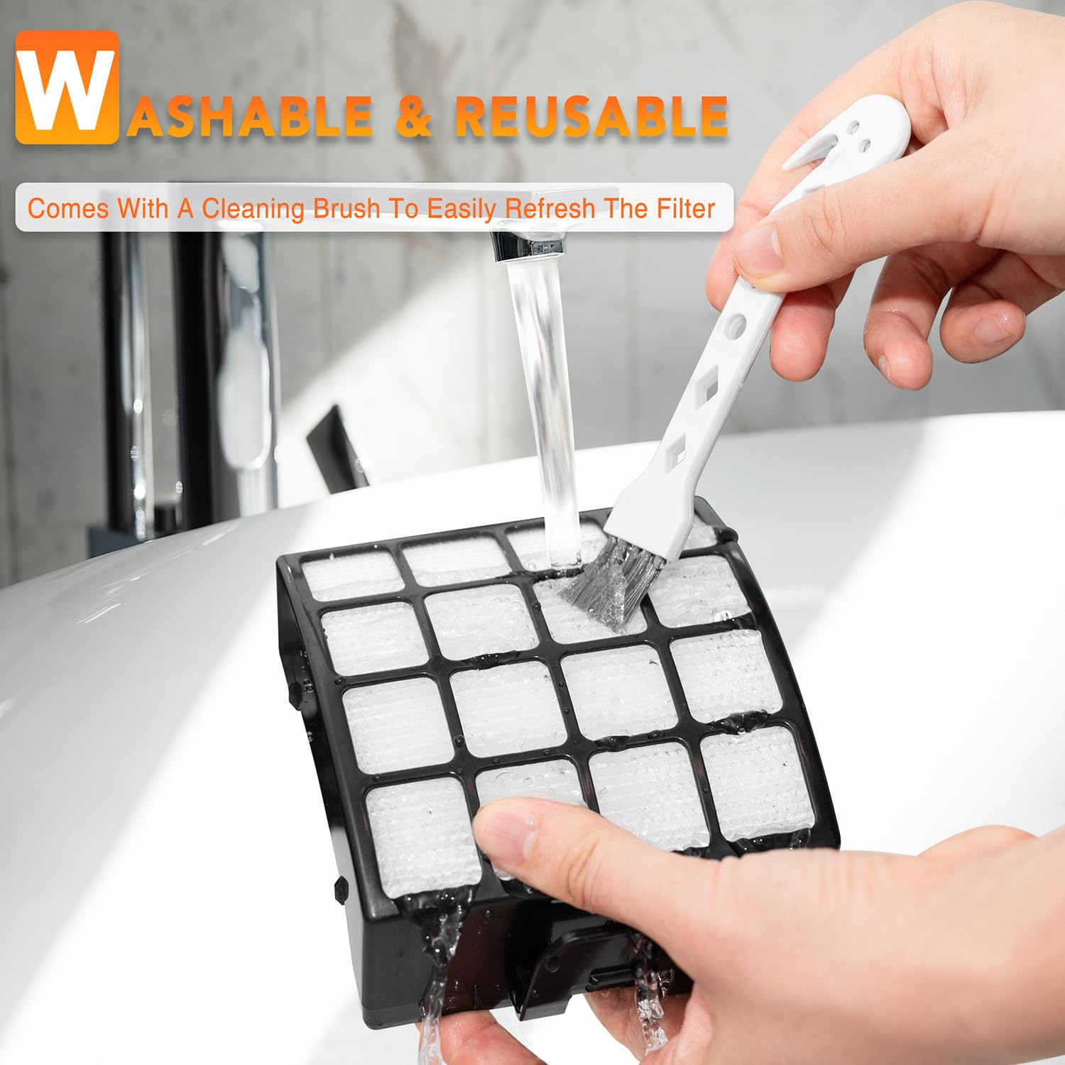 AZ3002 - Filtros de repuesto para aspiradora vertical Shark Stratos Lift-Away DuoClean AZ3000, AZ3000C, AZ3000W, AZ3002, AZ3002C, reemplaza la pieza XHFAZ3000 y XFFKAZ3000