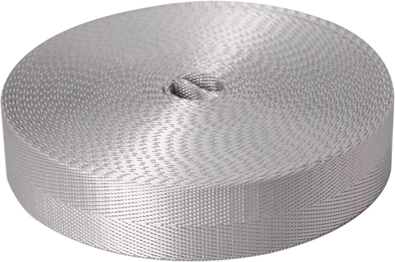 Devobunch 1 Inch Nylon Webbing Strap, Heavy Duty Nylon 10|25 Yard Webbing Roll, Durable Nylon Strapping for Indoor or Outdoor Gear, DIY Crafting,