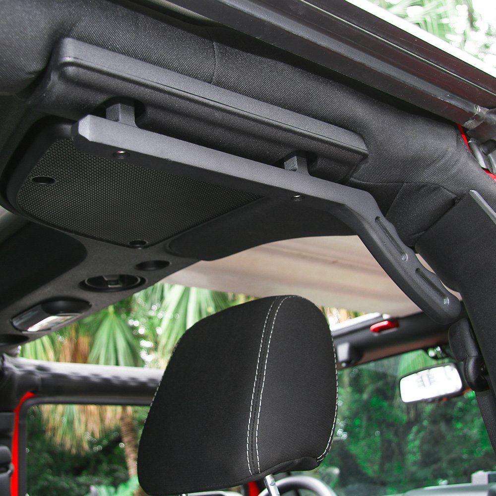 Voodonala Zestaw przednich i tylnych uchwytów do Jeep JK Wrangler & Unlimited 2007-2019 (czarny)