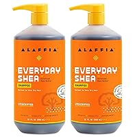 Vista 10 de Alaffia Champú de karité EveryDay, champú de limpieza suave para cabello normal a seco, hecho con manteca de karité sin refinar de comercio justo