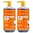 Alaffia EveryDay Shea Shampoo, Gentle Cleansing Shampoo for Normal to Dry Hair, Made with Fair Trade Unrefined Shea Butter, No Parabens or Phthalates, Unscented, 2 pack - 32 Fl Oz Ea