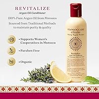 Vista 6 de Moroccan Elixir Acondicionador revitalize de aceite de argán para cabello seco, dañado, teñido y sin sulfatos, parabenos y silicona, acondicionador