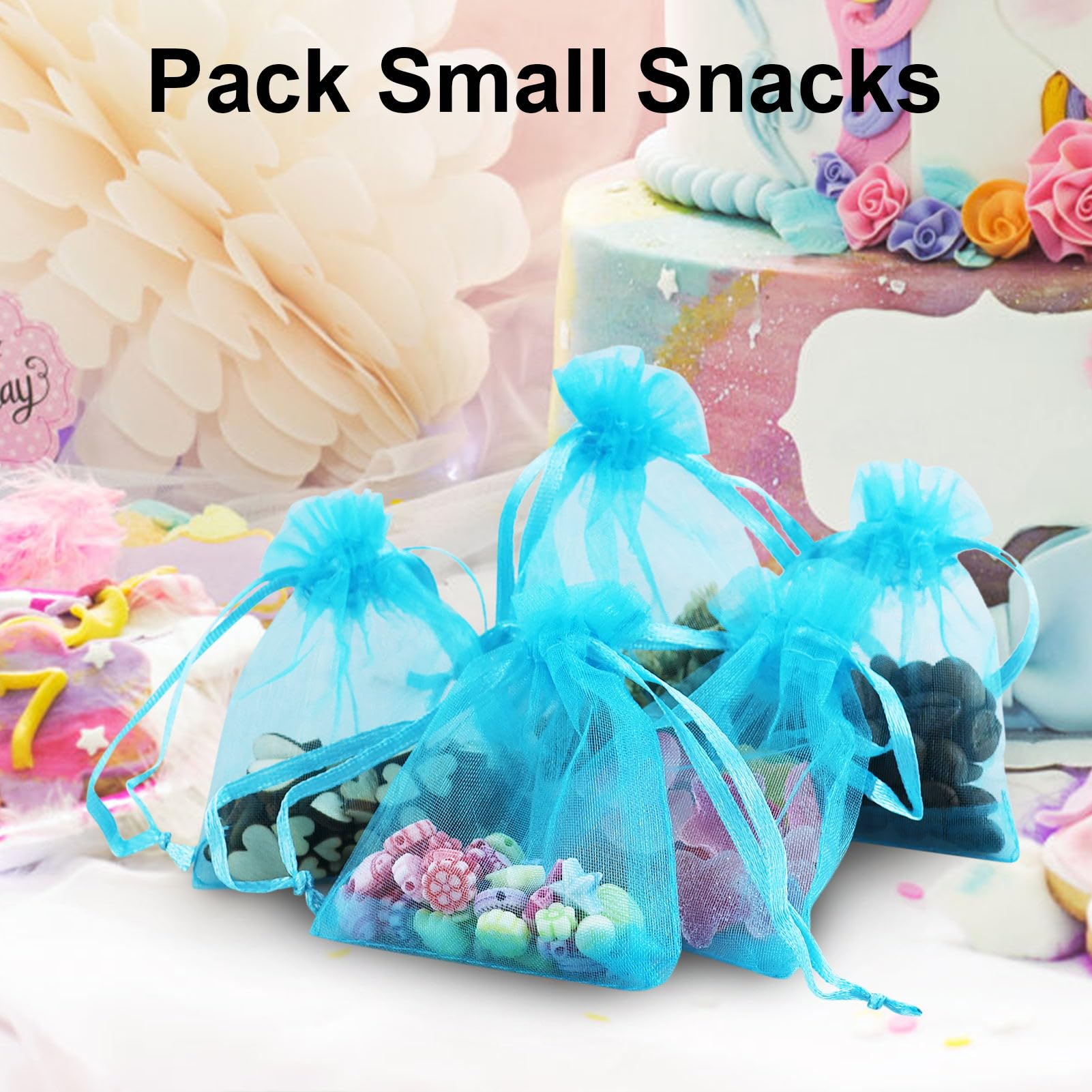 100 Sacchetti Regalo In Organza Multicolori Con Coulisse, Misure 7x9cm, Per Bomboniere, Gioielli, Caramelle, Matrimoni E Feste
