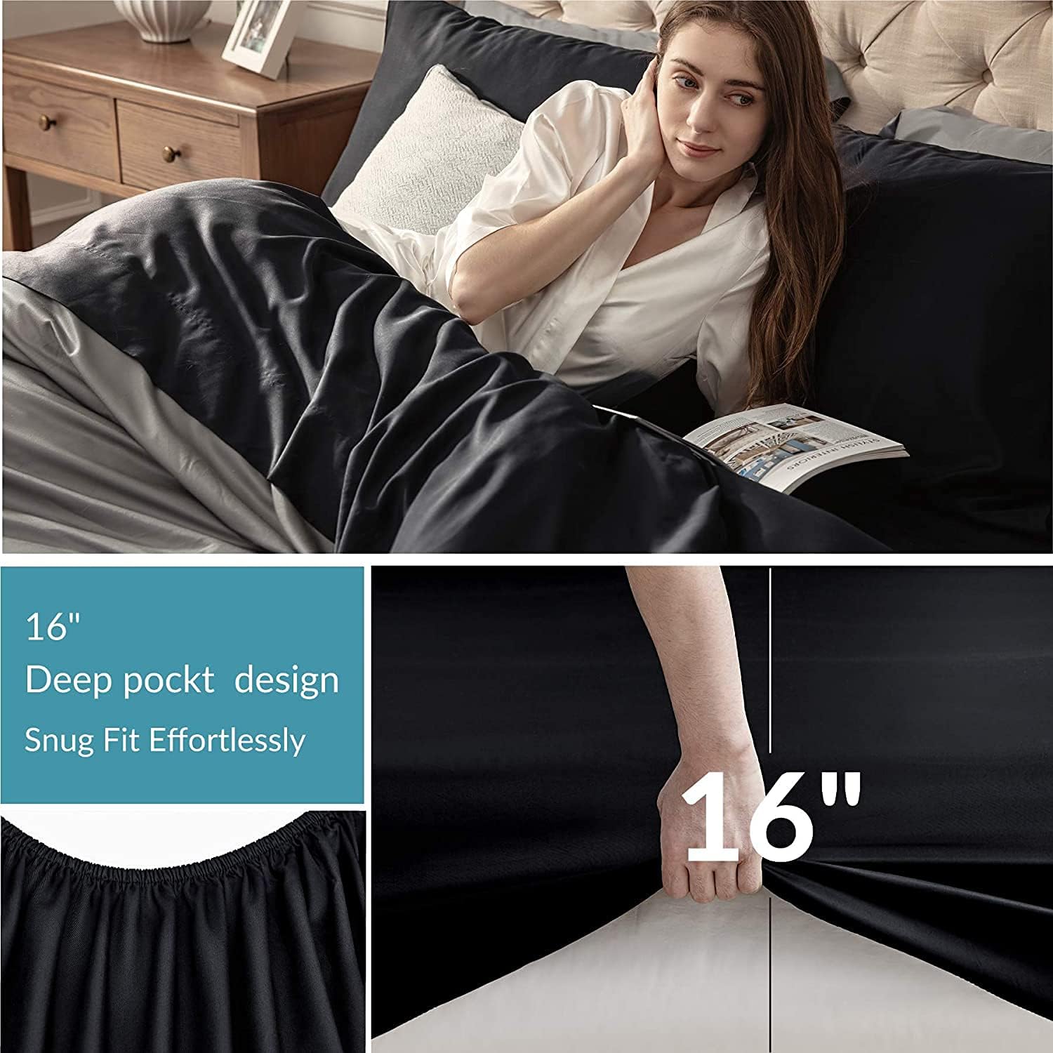 1 PC Duvet Cover 100% Egyptian Cotton 500 TC with Zipper & Corner Ties Luxurious Duvet Cover (Oversized King-Taupe)