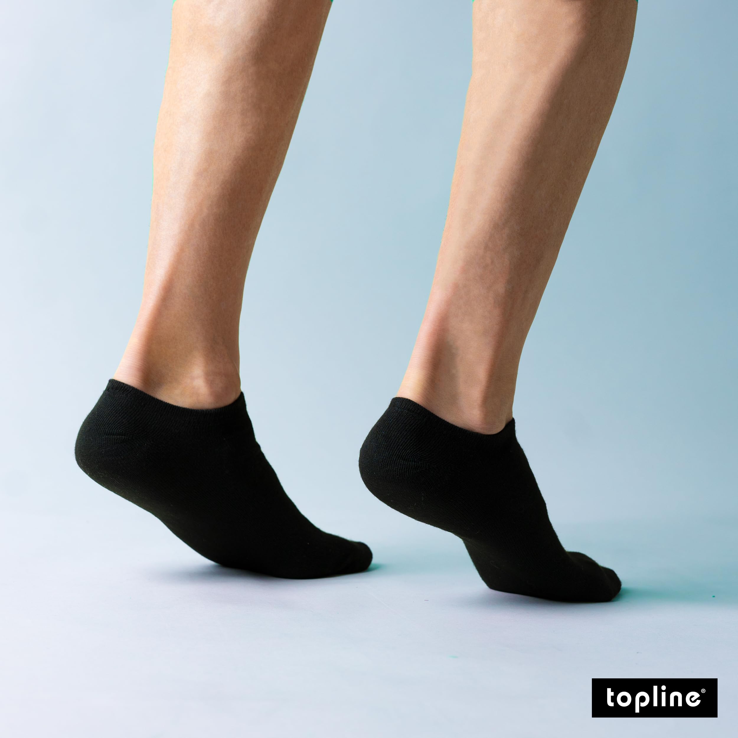 topline 12 Pares Calcetines tobilleros hombre & Calcetines tobilleros mujer - Calcetines hombre cortos