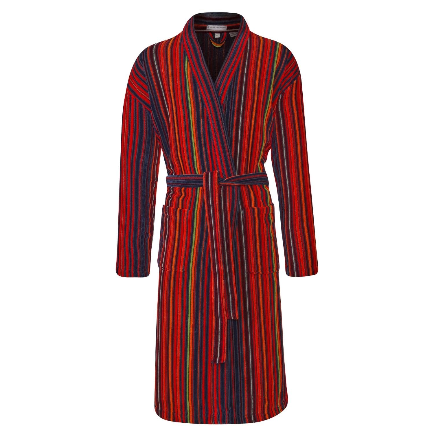 Bown Of London Men's Red British Bathrobe - The Regent (Xl)