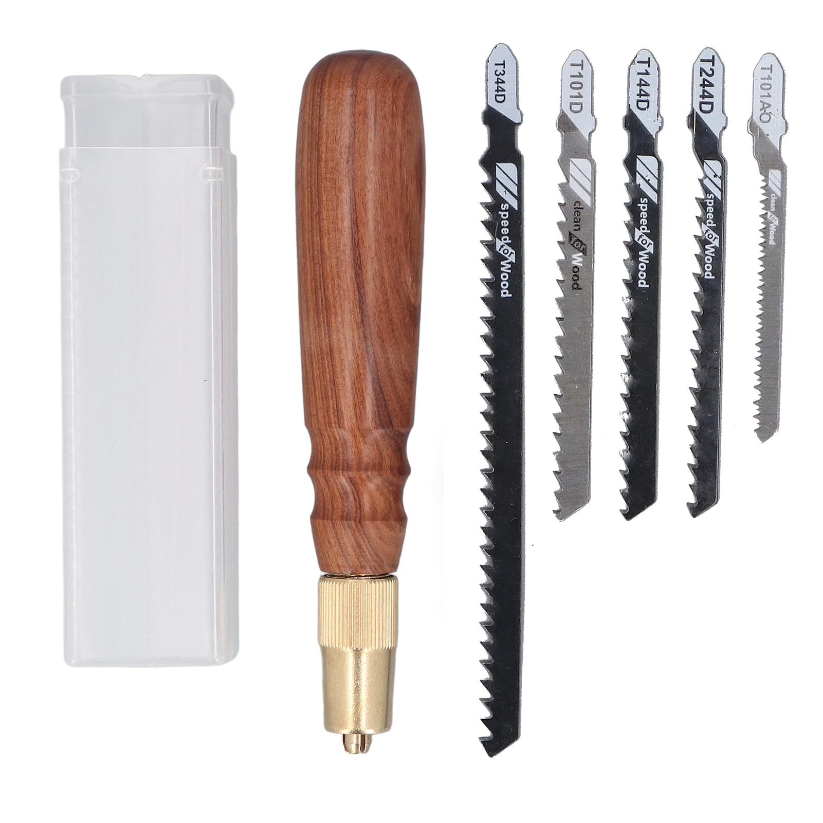 Model Craft Hand Saw Kit with 5 Blades, DIY Craft Saw Hacksaw Tool Kit, Modeling Hacksaw Tool with Brass Chuck