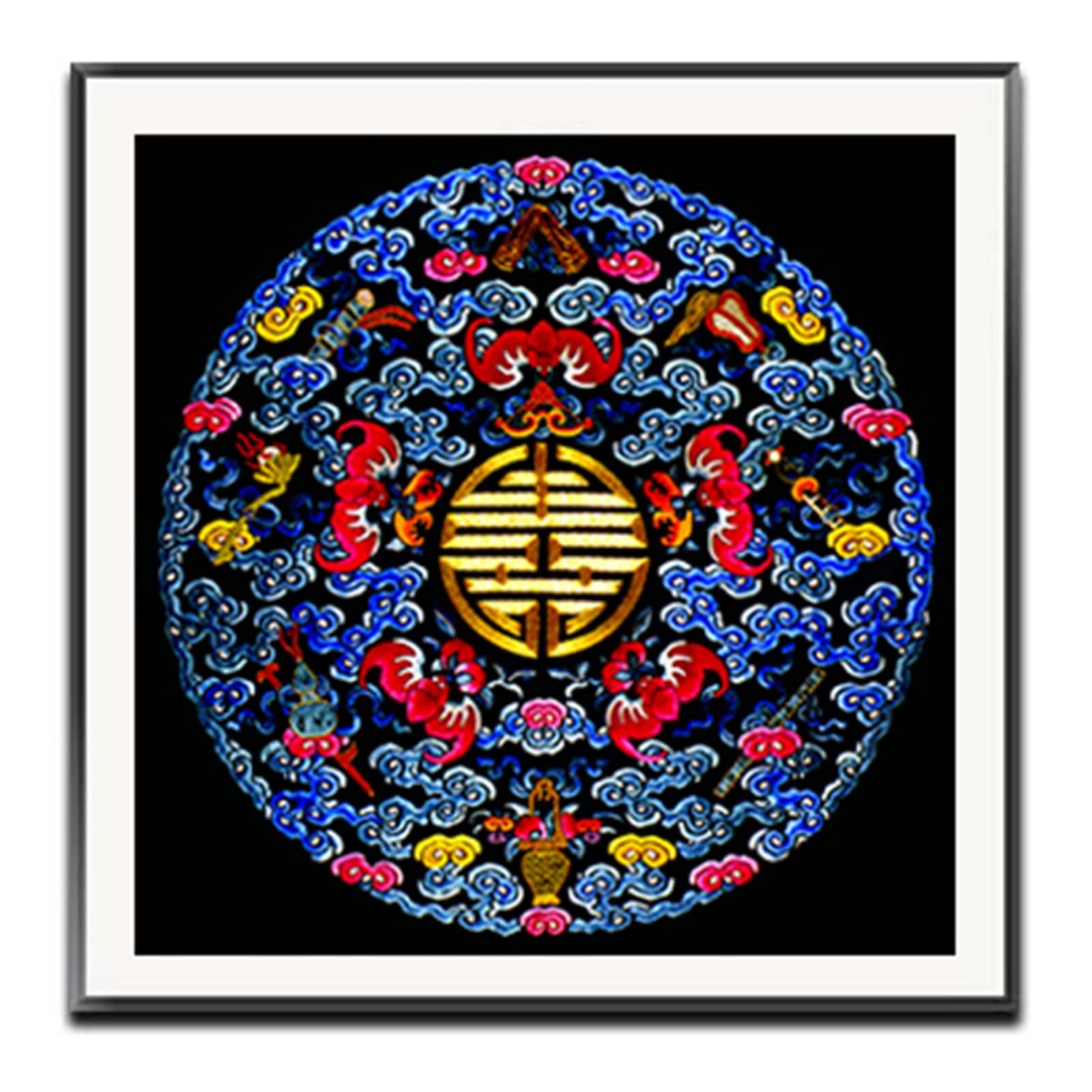 cross stitch kits,Cross Stitch Kits,cross stitch,Embroidery DIY Chinese Style Lotus/Chrysanthemum/Fish/Crane Patterns Printed Kits Cross Stitch Thread Needlework Sets Home Decor (Color : DX-FJ0812, Si