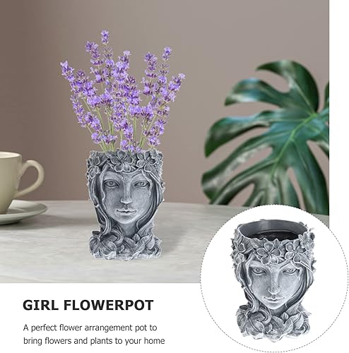 Miniatura 7 de YARNOW Maceta de resina, para suculentas, cactus suculentas, para jardín, interior y exterior