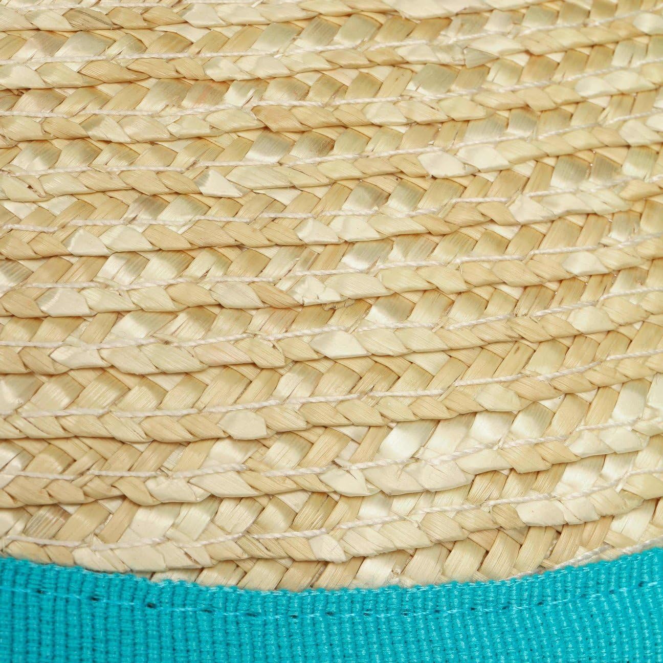 Lierys Visiere en Paille Summer Mood Femme - Made in Italy pour Le Soleil Protection Solaire avec Visiere, Passepoil Ete Printemps-ete