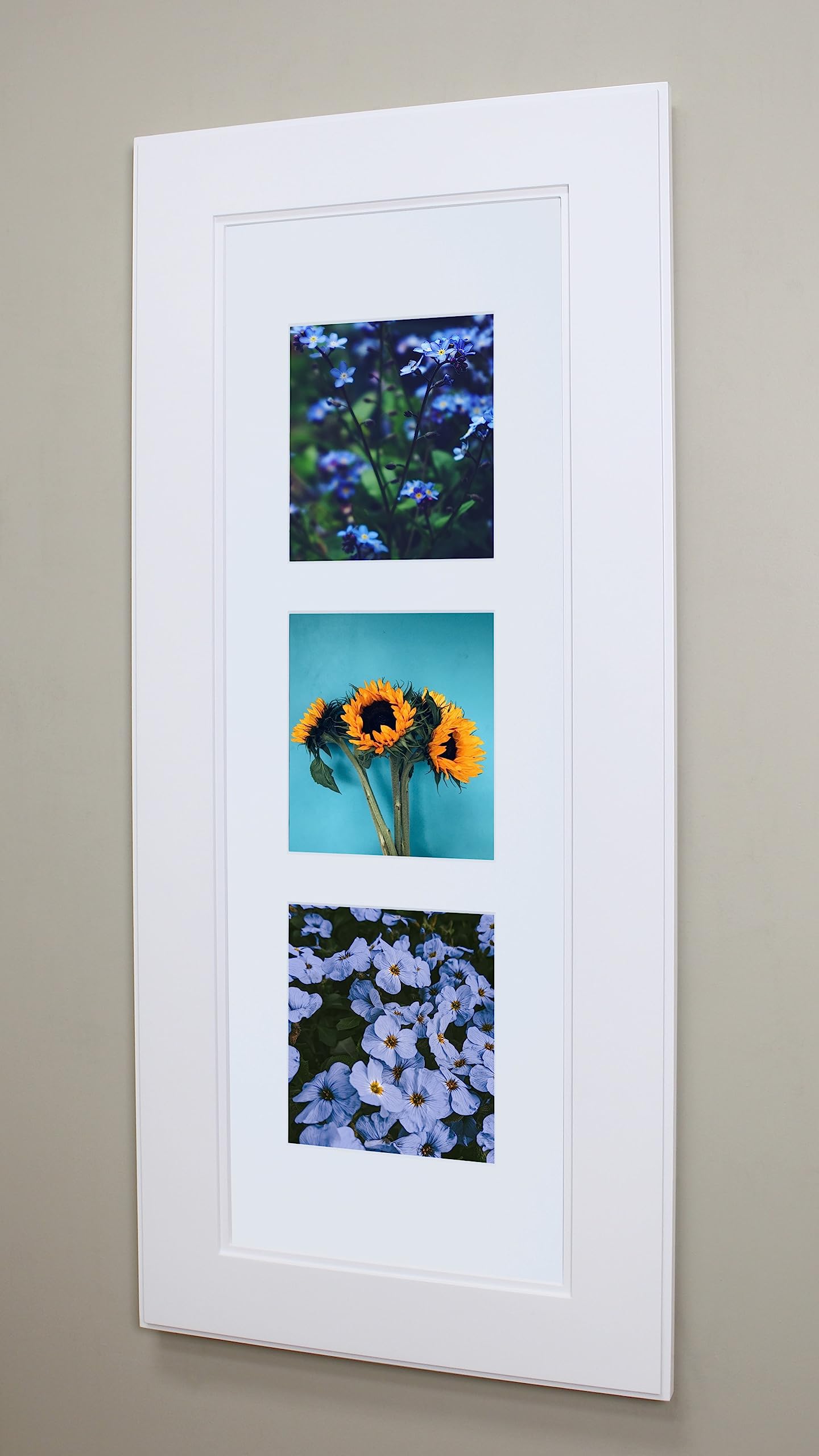 14x36 Concealed Picture Frame Medicine Cabinet without Mirror for Bathroom, Recessed in the Wall, Made in North America, Real Wood, NO MDF, Adjustable Shelves, Hidden, Shaker White