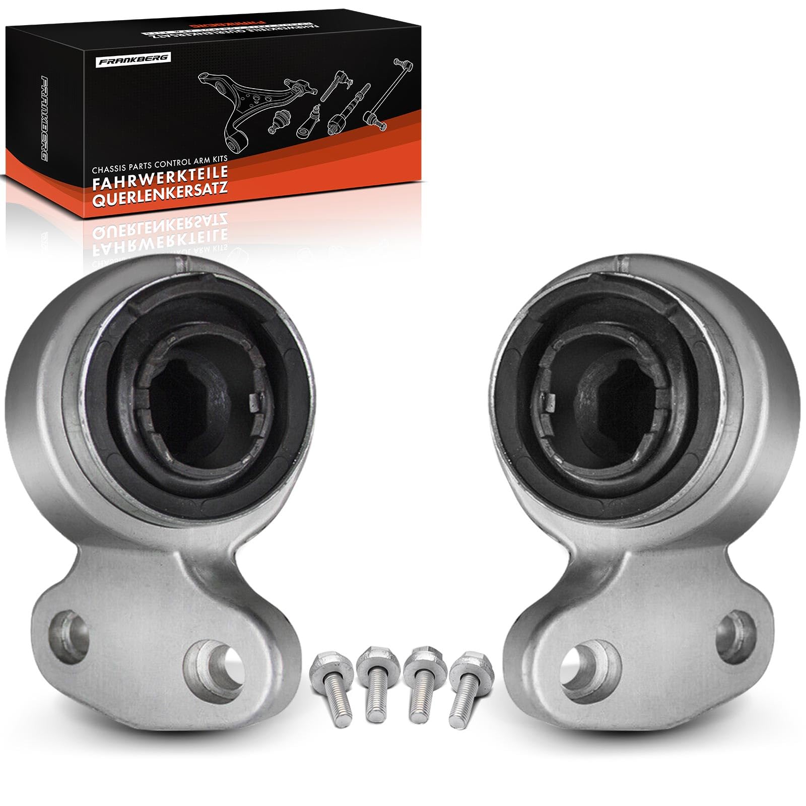 Frankberg 2 bras de suspension inférieurs avant avec boulon 31126757623 | Compatible avec: Série 3 E46, Série 3 Cabriolet E46, Coupé Série 3 E46, Z4 Coupé E86, Z4 R.o.a.d.s.t.e.r E85