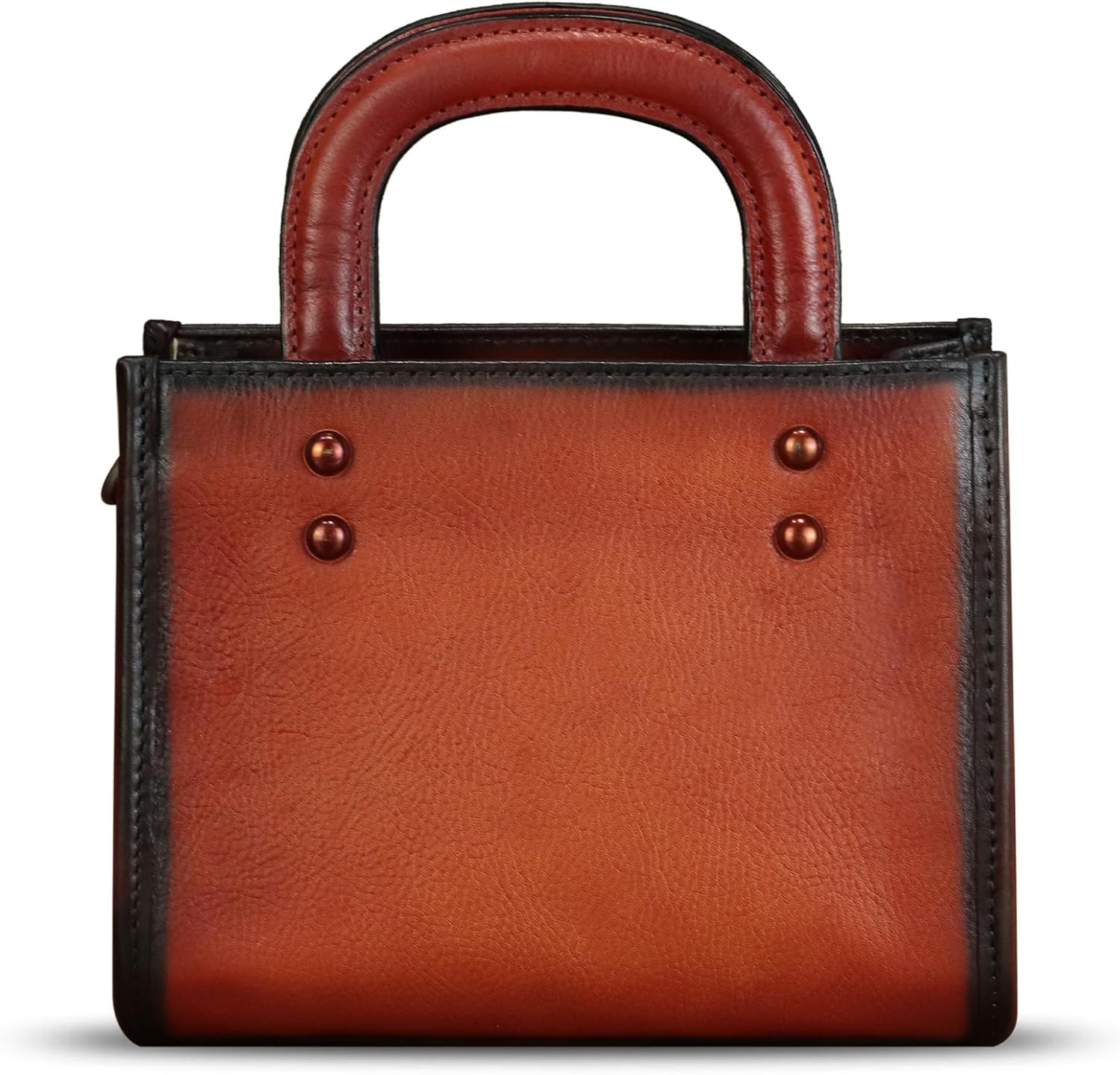 Genuine Leather Small Crossbody Bag for Women Vintage Real Leather Shoulder Bag Handbag Satchel Purse Phone Bag with Strap