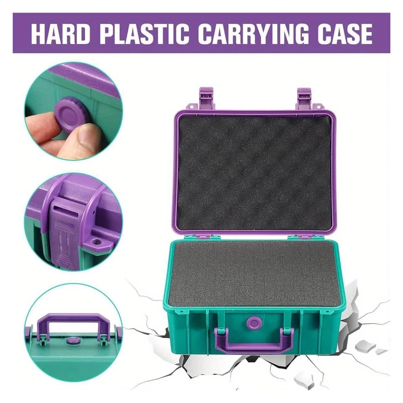 Cassetta Attrezzi Vuota Cassetta degli attrezzi multifunzione idrorepellente con protezione in spugna, custodia for hardware portatile, strumento di sicurezza(Color B)