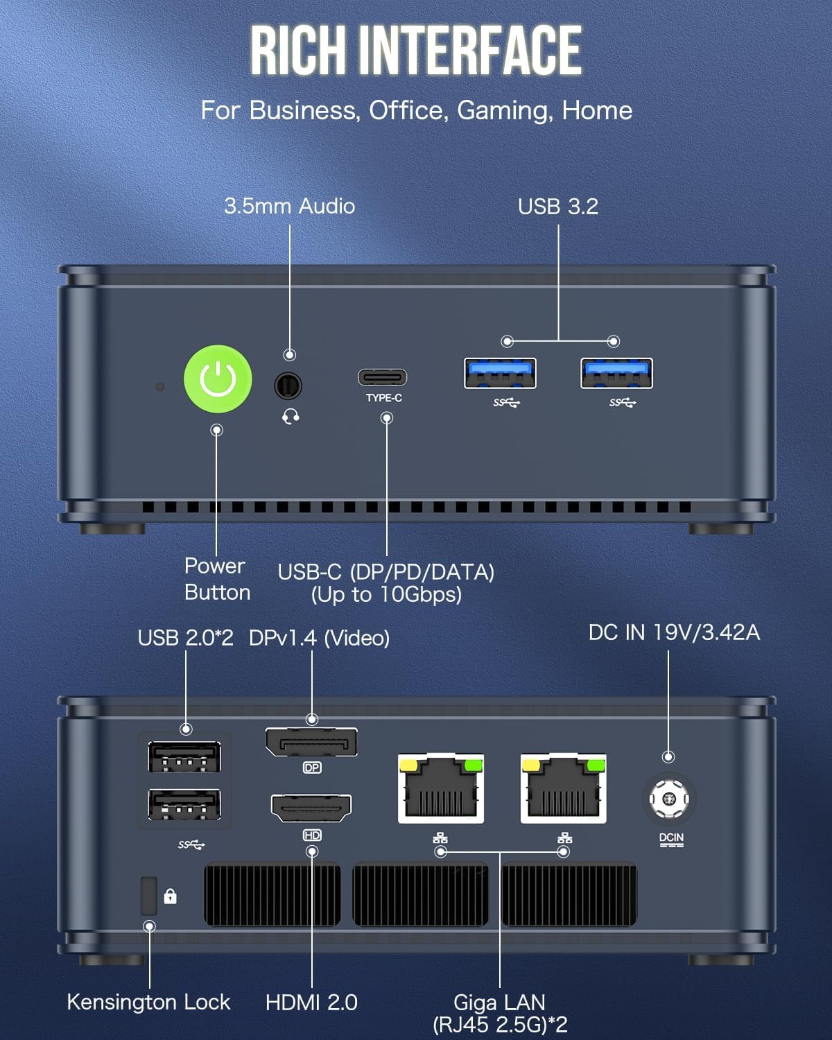 Amazon.com: GMKtec Mini PC AMD Ryzen 7 5825U Windows 11 Pro Dual