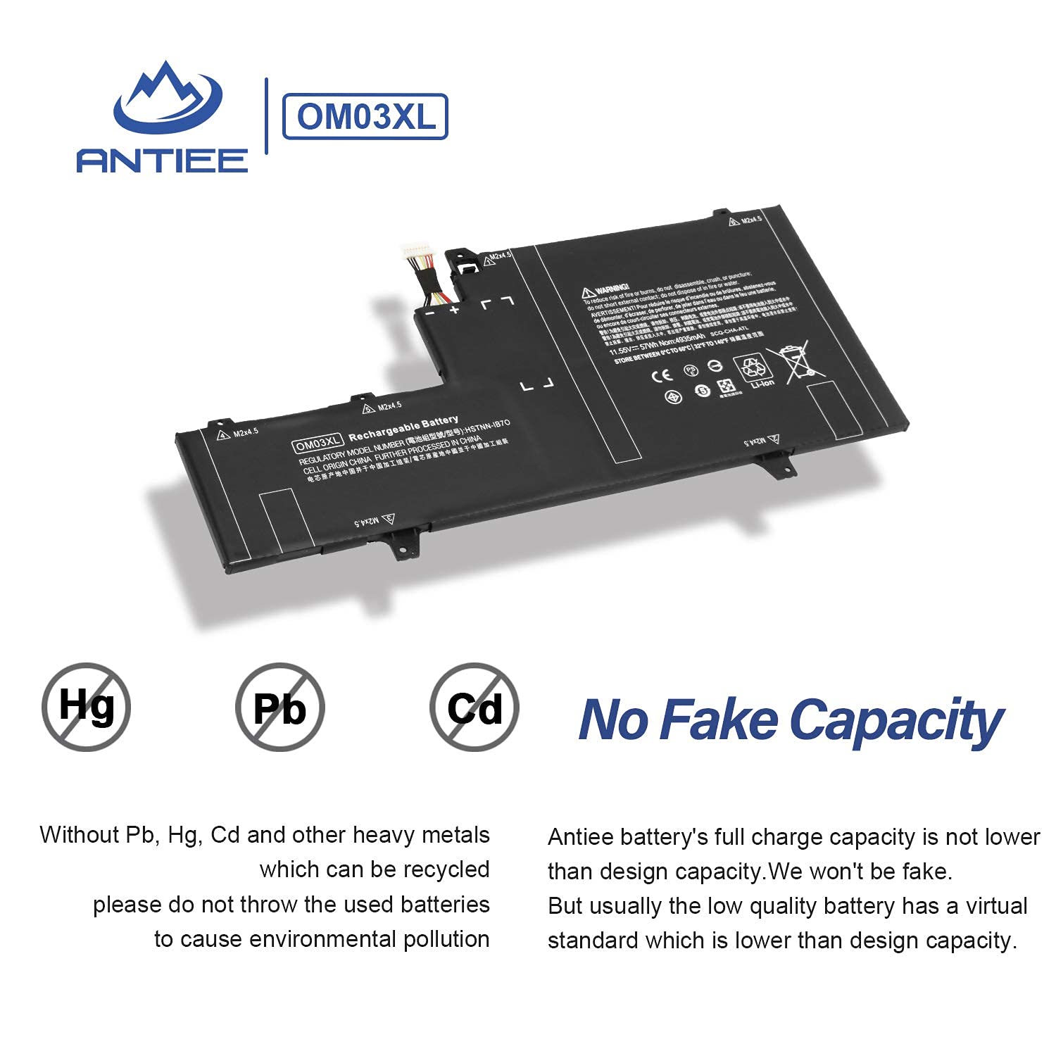 Amazon.com: ANTIEE OM03XL 863280-855 Battery for HP EliteBook X360