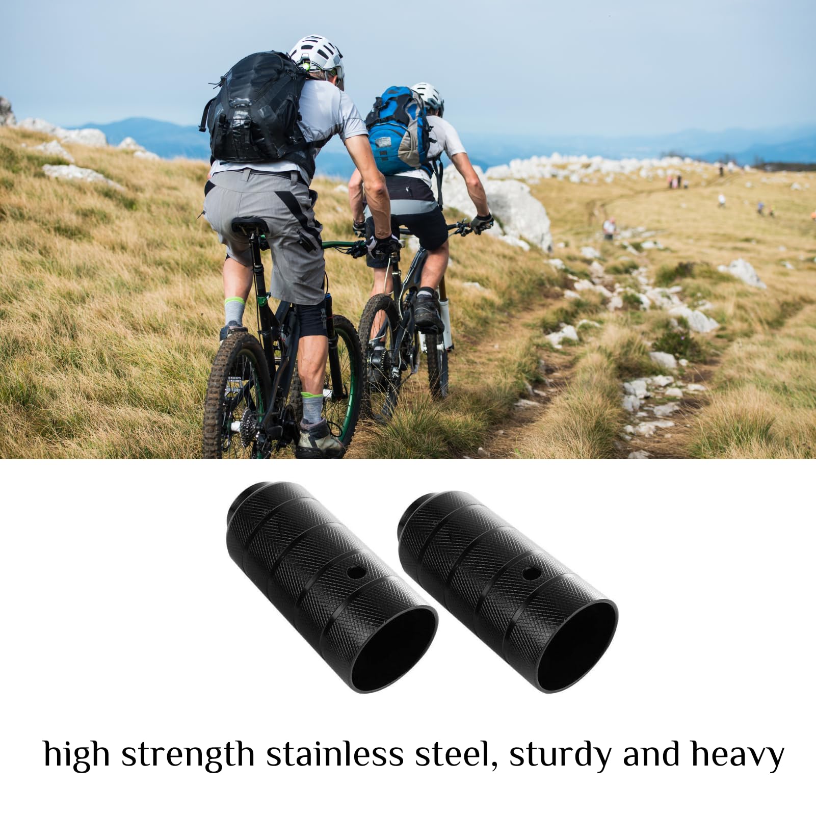 2 Stuks Fiets Voetsteunen Aluminiumlegering Antislip Lood Fiets Voetsteun Stunt Haringen Bmx Antislip Achtervoeten Pedalenblack